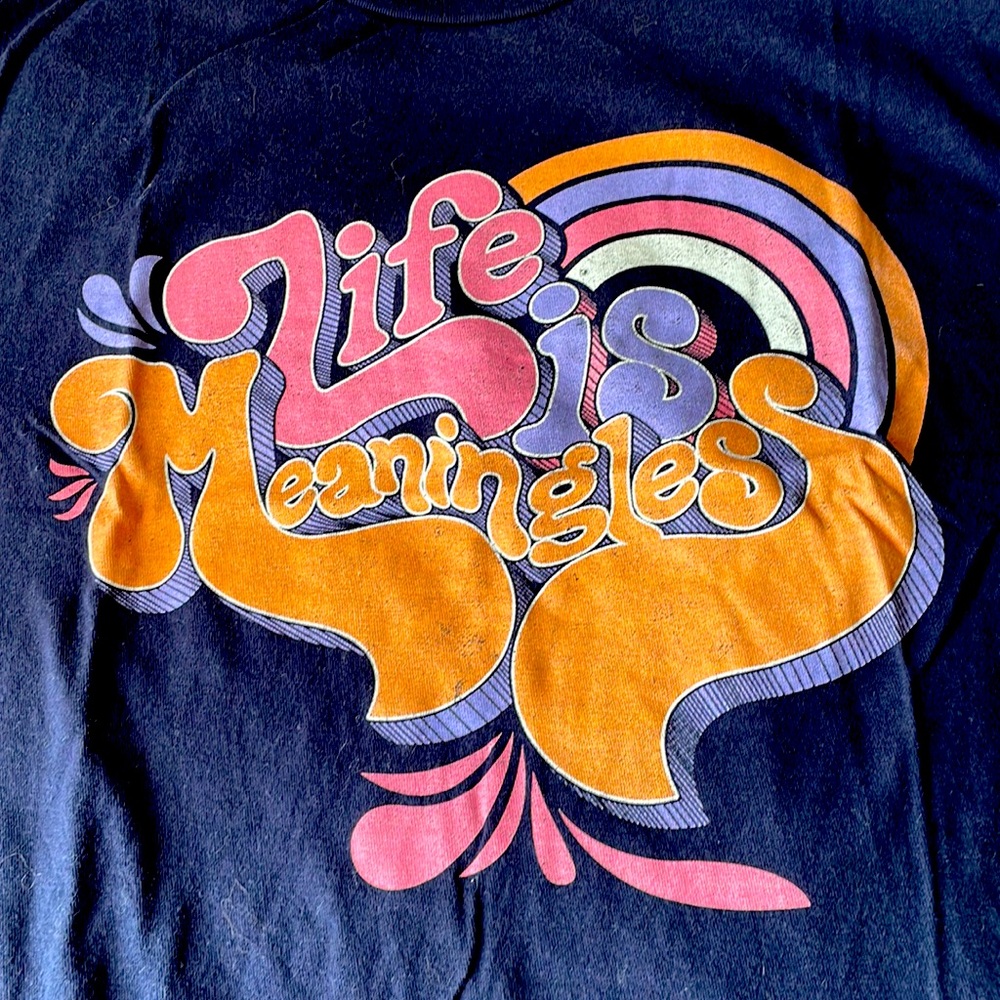 Men’s/Unisex, Boredwalk Life is Meaningless tee, Size Medium